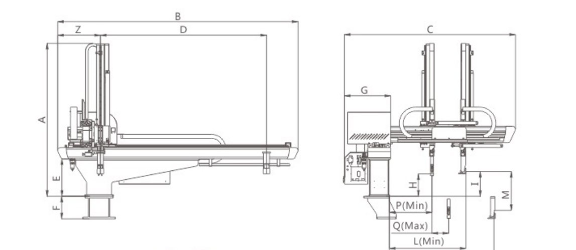 Single axis robot arm